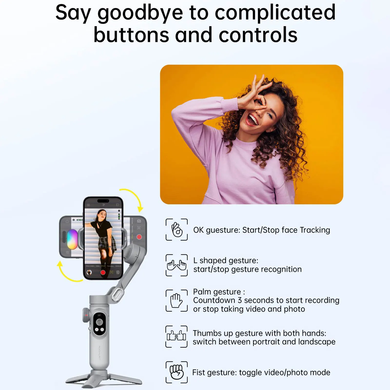 AOCHUAN Smart Xpro Smartphone Gimbal Stabilizer Professional 3-axis stabilizer For iPhone and android Smartphone Handheld Gimbal smartphone stabilizer