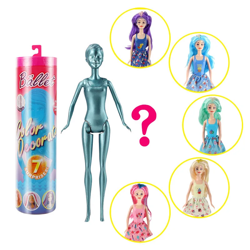 New Surprise Doll Water-Soaked Doll Blind Box Toy Color-Changing Princess Change Clothes Toy Doll 3-6 Year Girls Play House Toys салфетки против окрашивания top house color stop 20 шт