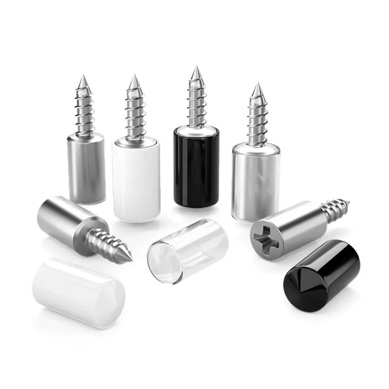 Wardrobe one-piece self-tapping screw partition support nail wine cabinet glass fixing bracket