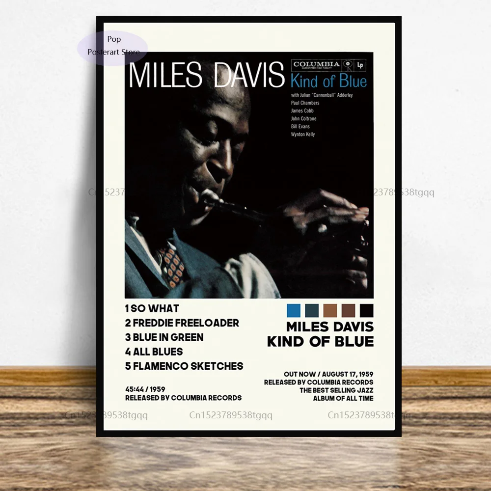 GX242MilesDavisKindofBlueMusicSongsAlbumStarModernPoster