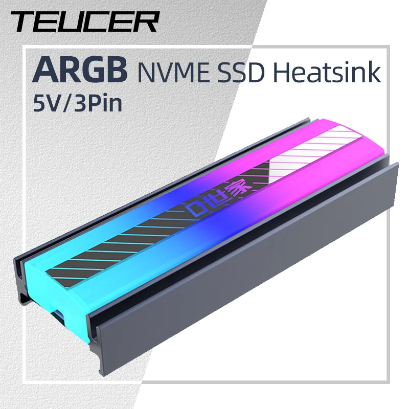 Teucer ARGB Aluminum NVME SSD Heatsink Radiator Cooler