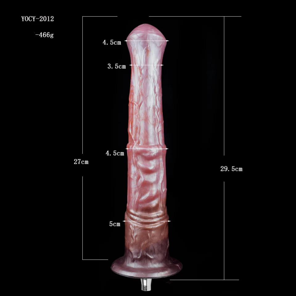 Pênis de Cavalo YOCY Silicone Com Ventosa Colorido