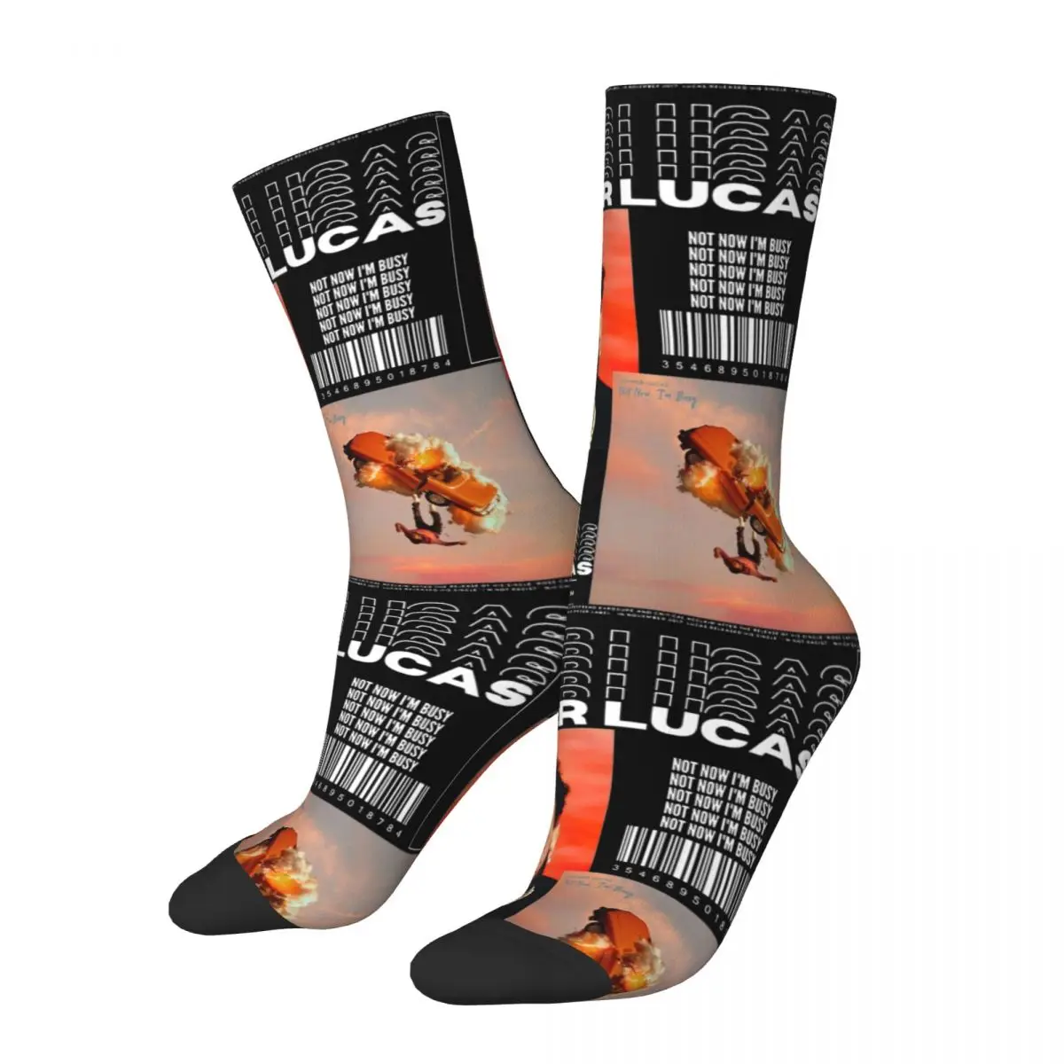 

Not Now Im Busy Joyner Lucas Music Your 2024 Outfits Men Women Socks Cozy High Quality Middle Length Socks Cute