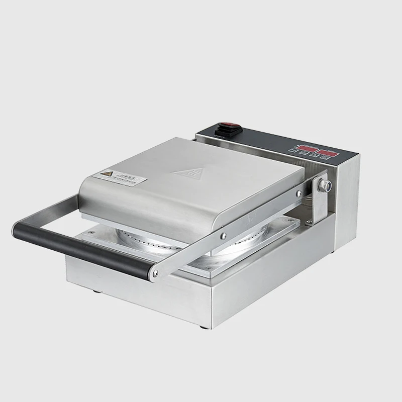 Egg Cone Machine Commercial Pattern Street Snack Equipment Stainless Steel Body Durable Non-Stick Pan Coating
