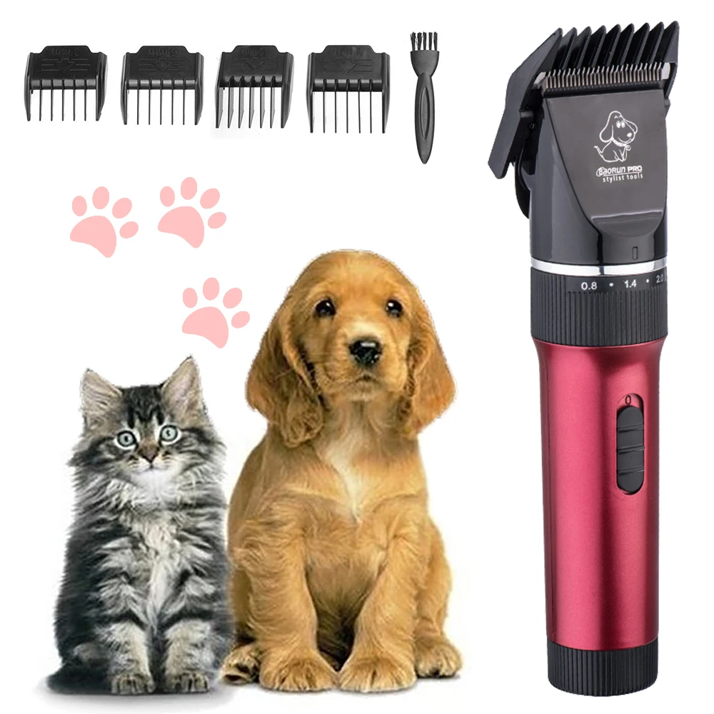 

Dog Hair Clipper Pet Hair Trimmer Puppy Grooming Electric Shaver Set Cat Accessories Ceramic Blade Recharge Profession Supplies