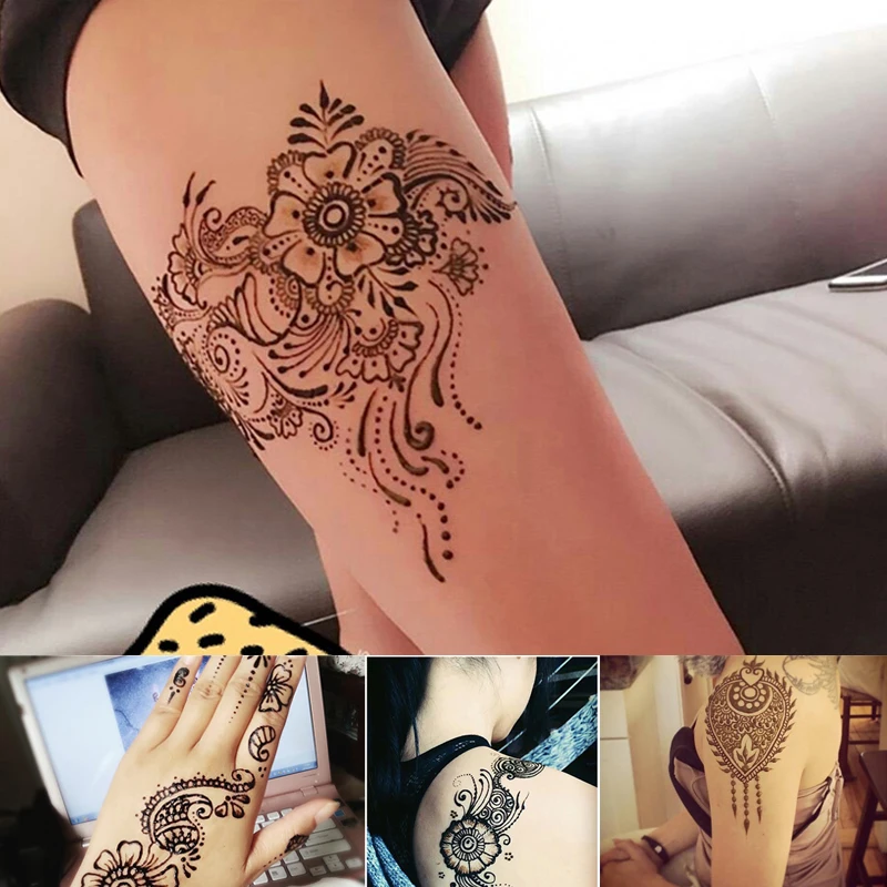 Natural professional Indian Henna Tattoo Paste Cone Body Paint Temporary Mehndi Henna Tattoo body art Sticker Mehndi Body Paint