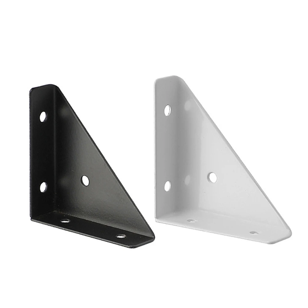Description Picture 4 of item4PCS Heavy Iron Angle Corner Brackets Protector Right Angle Corner Stand  Furniture Hardware  For Holding Mounting Fixing