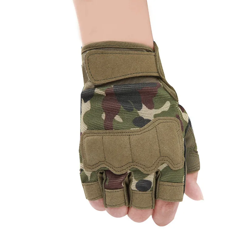 Men's Tactical Fingerless Gloves Shooting Anti-Slip Outdoor Camouflage Hunting Sports Paintball Airsoft Bicycle fingerless gloves tactical gloves half finger gloves sports gloves male gloves