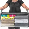 1pc Clothes Storage,Foldable Blanket Storage Bags,Storage Containers for Organizing, Clothing, Bedroom, Closet, Dorm, Organizer 1
