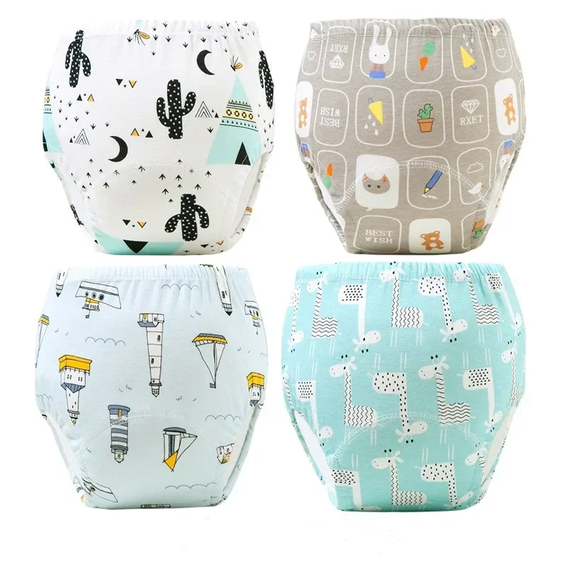 20PC Reusable Nappies Cloth Diaper Nappy Washable Toddler Girl Boy Waterproof Cotton Training Pant Underwear
