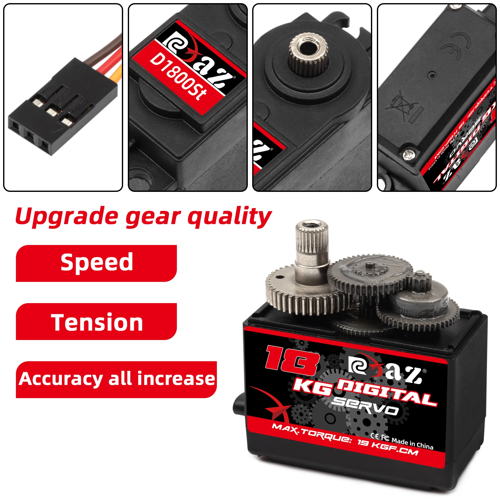 Servo numérique RC 24KG 20KG 18KG haute performance pour voiture bateau hélicoptère