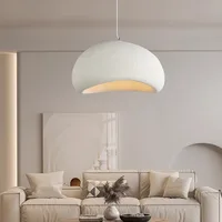 Nordic Wabi Sabi E27 Pendant Lights Dining Room Bedroom Chandelier Lustre Bar Suspend Lamp Home Decor Loft Hanging Light Fixture 1