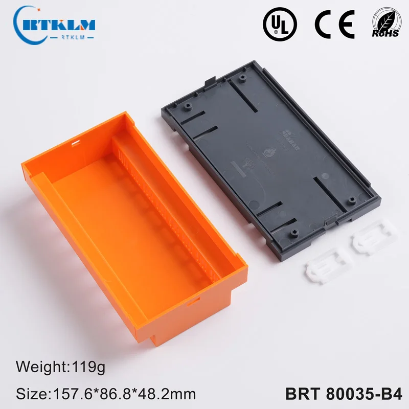 Drahtverbindungsbox DIY Instrumentenkoffer Projektgehäuse für Elektronik Din-Schienenbox 157,6 * 86,8 * 48,2 mm – Detail 24