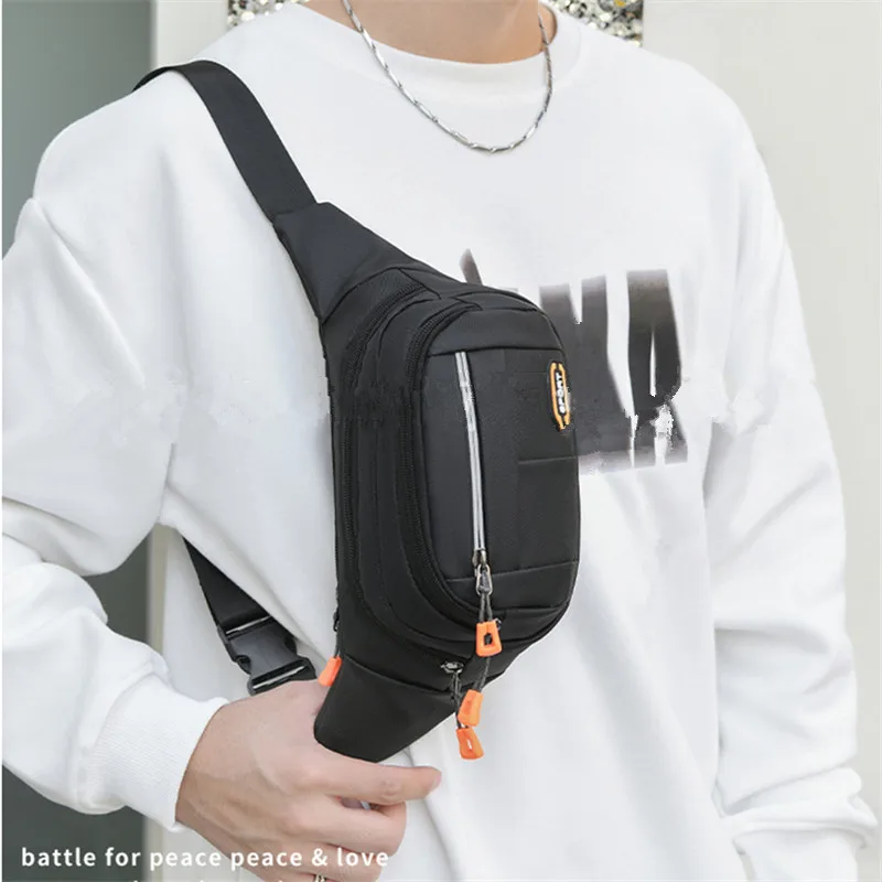 Casual Sports Men's Waist Bag , Daily Purse, Phone Bag,Pouch, Trend Shoulder Crossbody Chest Bag For Men,Women, Work, Outdoors,