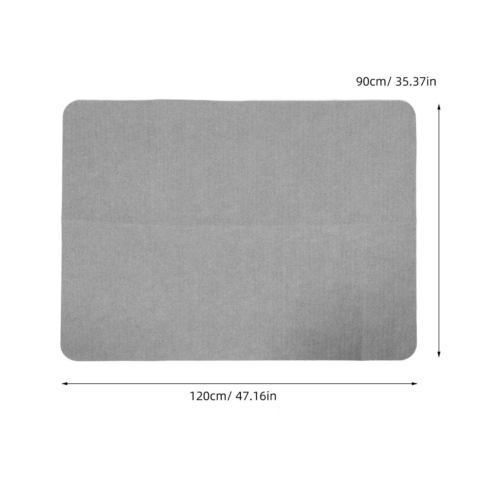 사무실 의자 바닥 매트 미끄럼 방지 폴리에스터 데스크 매트 보호대 (원목, 타일, 라미네이트 바닥용) 롤링 의자용 사무실 매트