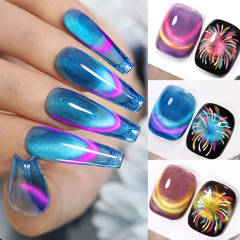 Dual-Head Strong Stick For Nails Cat Magnetic Gel Nail Polish Nail Art Tools For Double Light Cat Effect Magnet Stick cat eye nail tool magnetic nail art tools magnetic nail tools