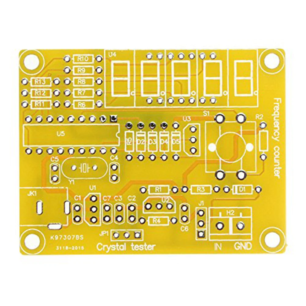 5 Digits Display Digital Frequency Counter Module 1Hz-50MHz Crystal Oscillator Frequency Counter Tester with Shell Case frequency counter tester frequency meter