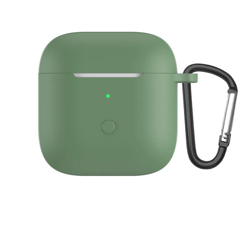 Silicone Bloothooth Earphone Cover For Xiaomi Redmi Buds 3 case Protective Shell For Redmi Buds 3 Headphone чехол with hook 