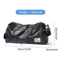 Likros Gym Bag Mens Small Trave Duffel Bag, Swim Sports Bag with Shoes Compartment Waterproof Weekender Overnight Bag Tote Bag 2