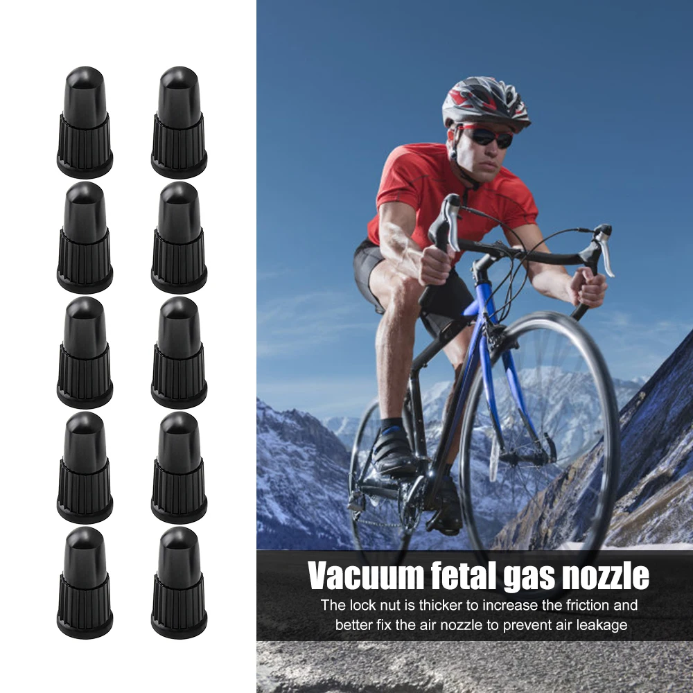 10/30/50 pz tappi valvola neri tappi pneumatici bici in plastica coperture antipolvere aria-utilizzati su valvole per bicicletta, MTB Mountain, bici da strada