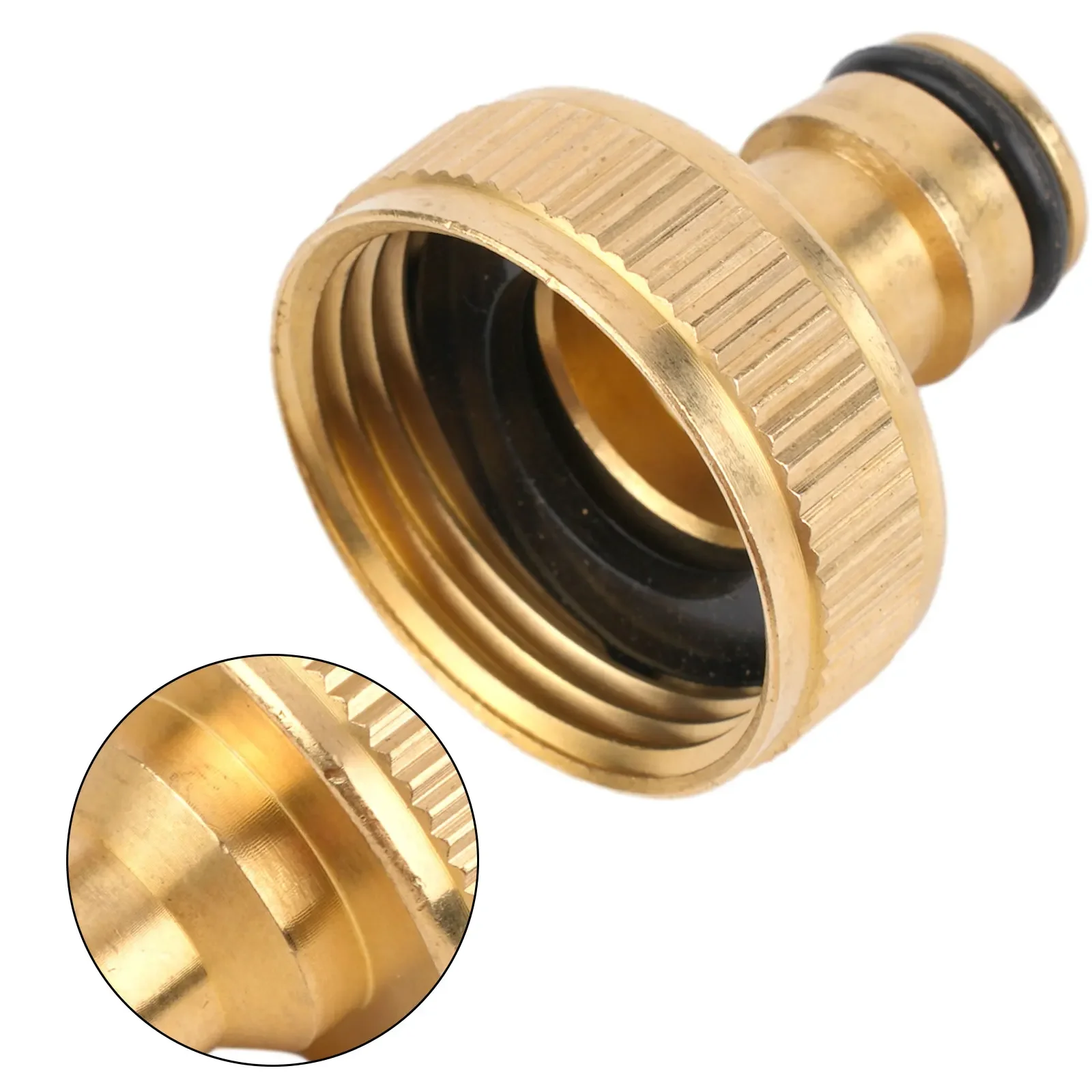 Fitting Hose Tap Connector Garden Adapter Replacement Tap Faucet Water Pipe Connector 1inch BSPF Accessories New