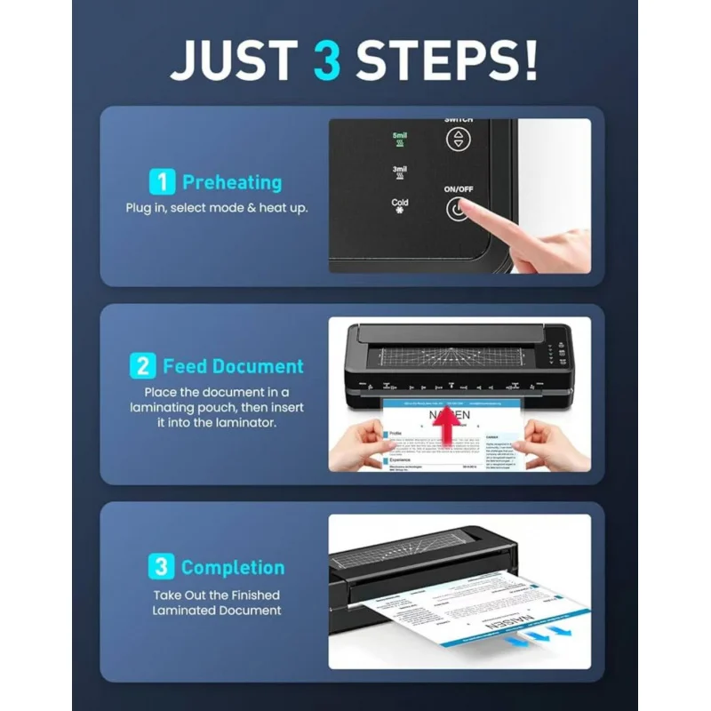 SL6316Office Multifunctional Fully Automatic Laminating Machine Photo Sealing MakerA3Photo Document Laminating Film Machine - 4
