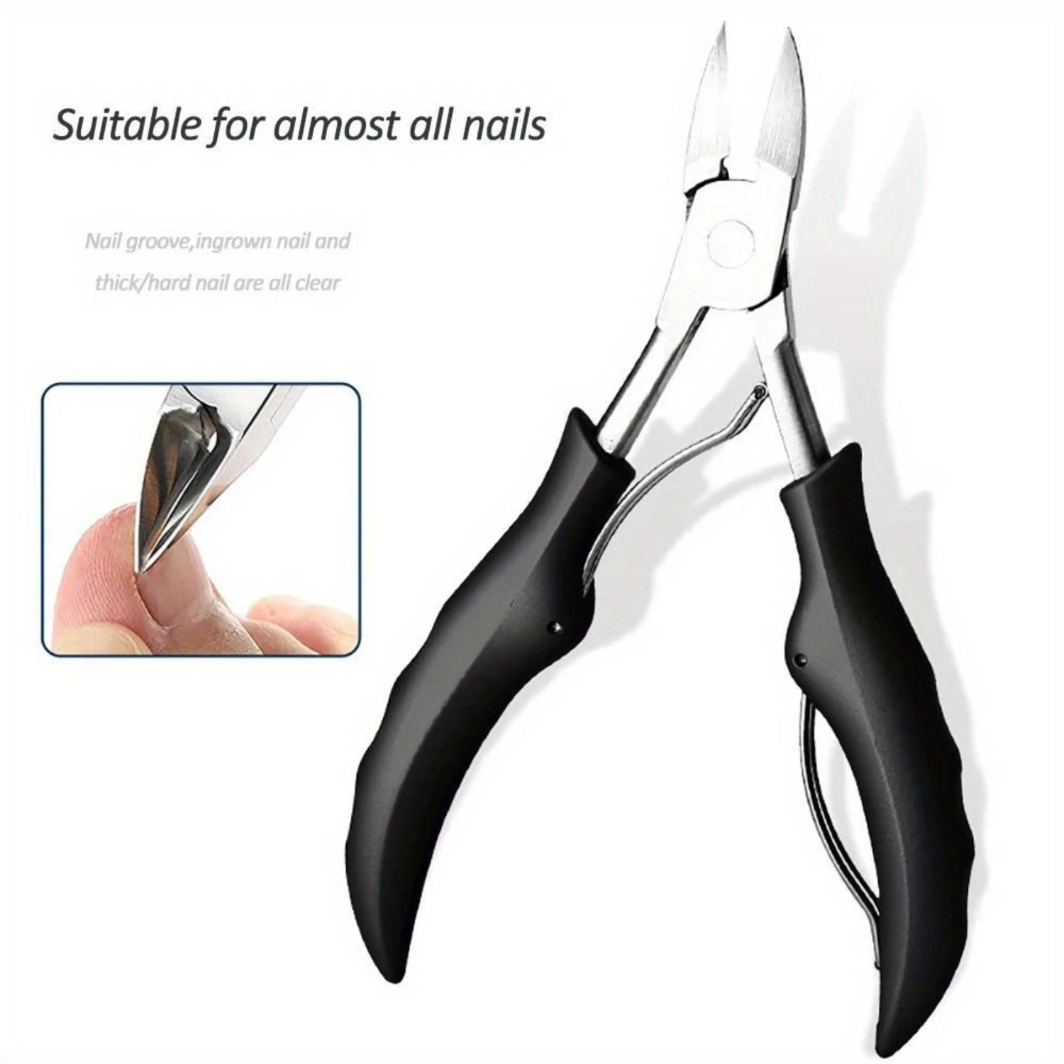 Manicure Set Pedicure Kit Nail Clipper Stainless Steel Professional Nail Cutter Tools Ingrown Toenails Nipper with Travel Case