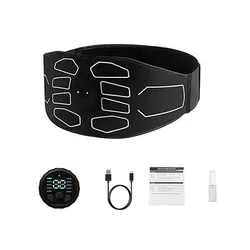 Abdominal Toning Belt with Electric Muscle Stimulation for Fitness and Body Slimming (One belts)