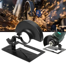 Conjunto de suporte de equilíbrio moedor ângulo metal moedores suporte protetor base da máquina corte moedor ajustável escudo capa roda base