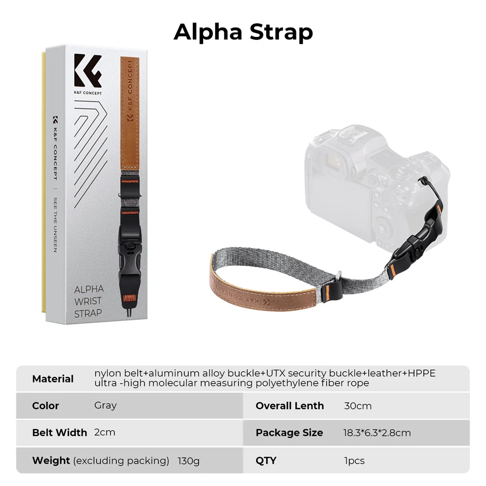 K&F CONCEPT 여행 촬영용 나일론 카메라 손목 스트랩, , 캐논, 니콘, 후지 DSLR, SLR, 미러리스 카메라용
