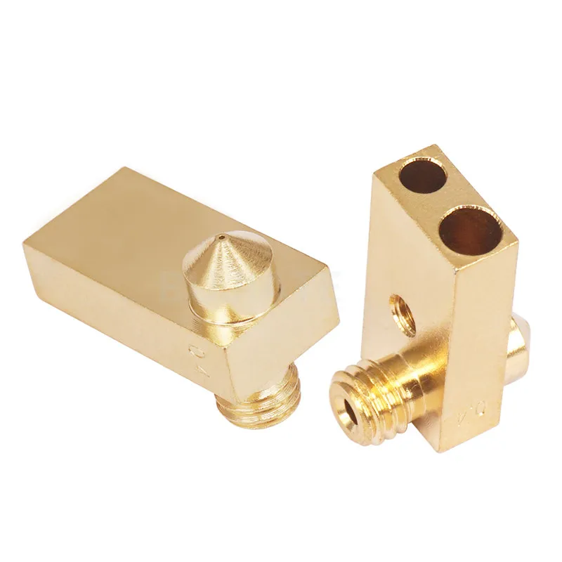 Ultimaker 2 UM2 Integrated Brass Nozzle 3/0.4mm External Thread Connection Copper Nozzle For 3D Printer Accessories