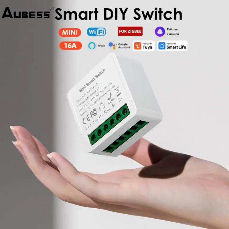 

Tuya 16A 3.0 Smart Switch Module Hub Gateway Smart Home Automation 2 Way Control For Smartlife Alexa Home Alice