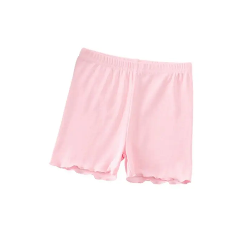 여아용 레이스 코튼 스트레치 안전 바지, 3-14 세 여아 스커트, 걷기 방지 바닥 바지, 여아 플랫 팬츠 반바지