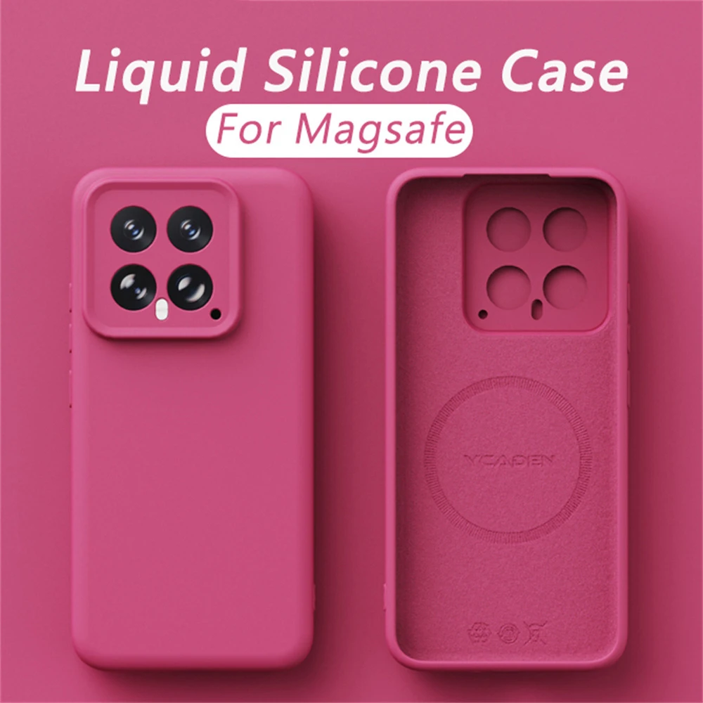 Premium Liquid Silicone Magnetic Case with Wireless Charging Compatibility