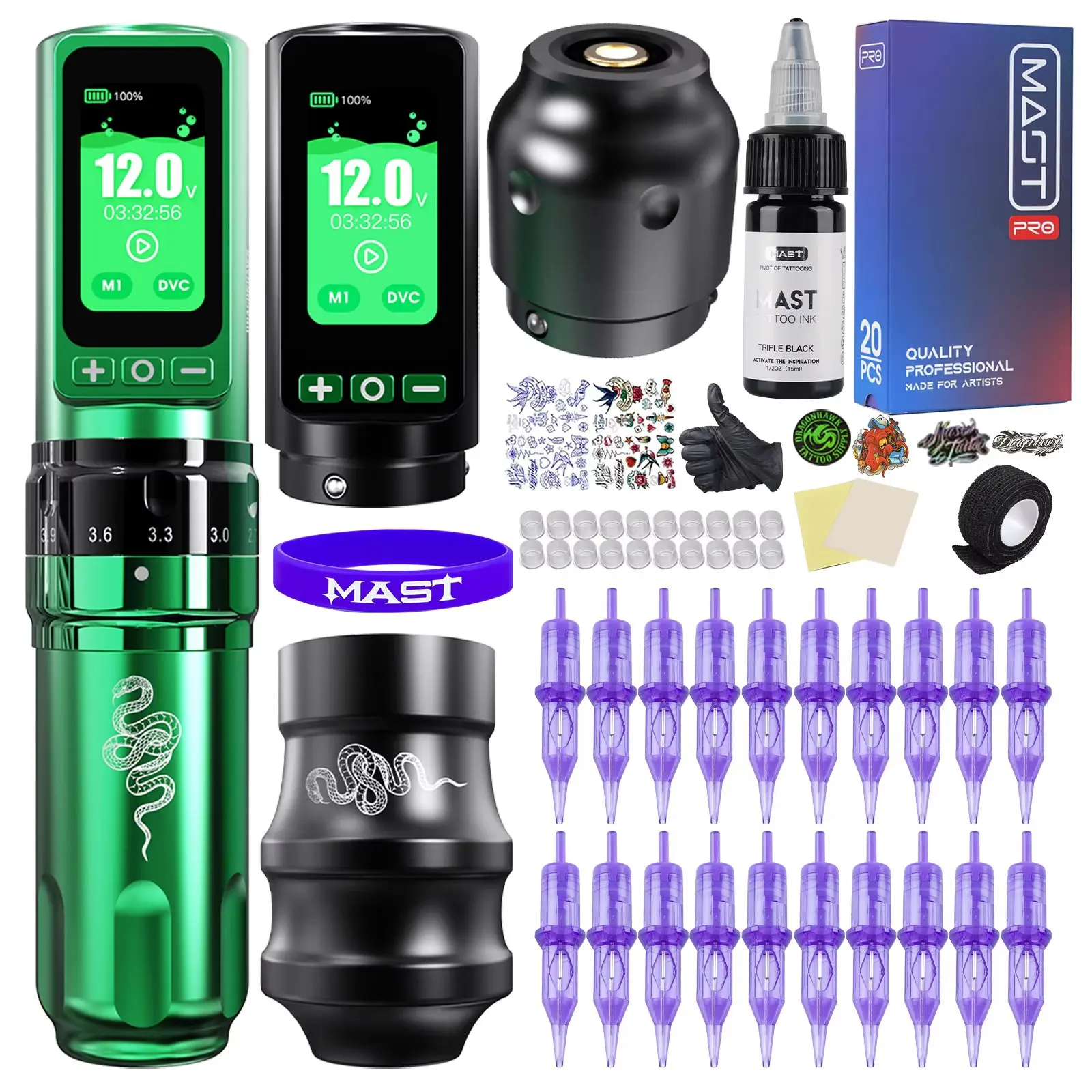 ドラゴンホーク フォールド プロ タトゥーマシン 蛇年限定版