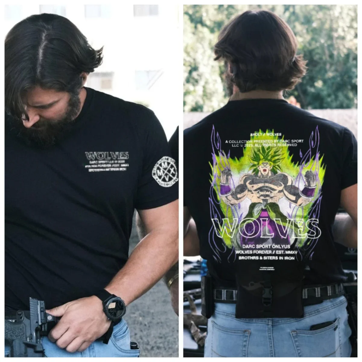 DARCSPORT Wolf Head Super Race Broly short-sleeved sports