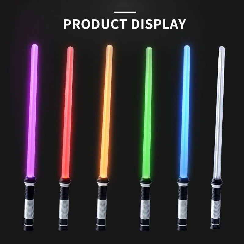 Sable De Luz, Espada Láser para niños, 2 Piezas Juguete de Luminosos, 2 En  1 Star Wars Sable Luz Telescópica de 7 Colorescon Sonido para Cumpleaños  Regalos y Cosplay : : Juguetes y juegos