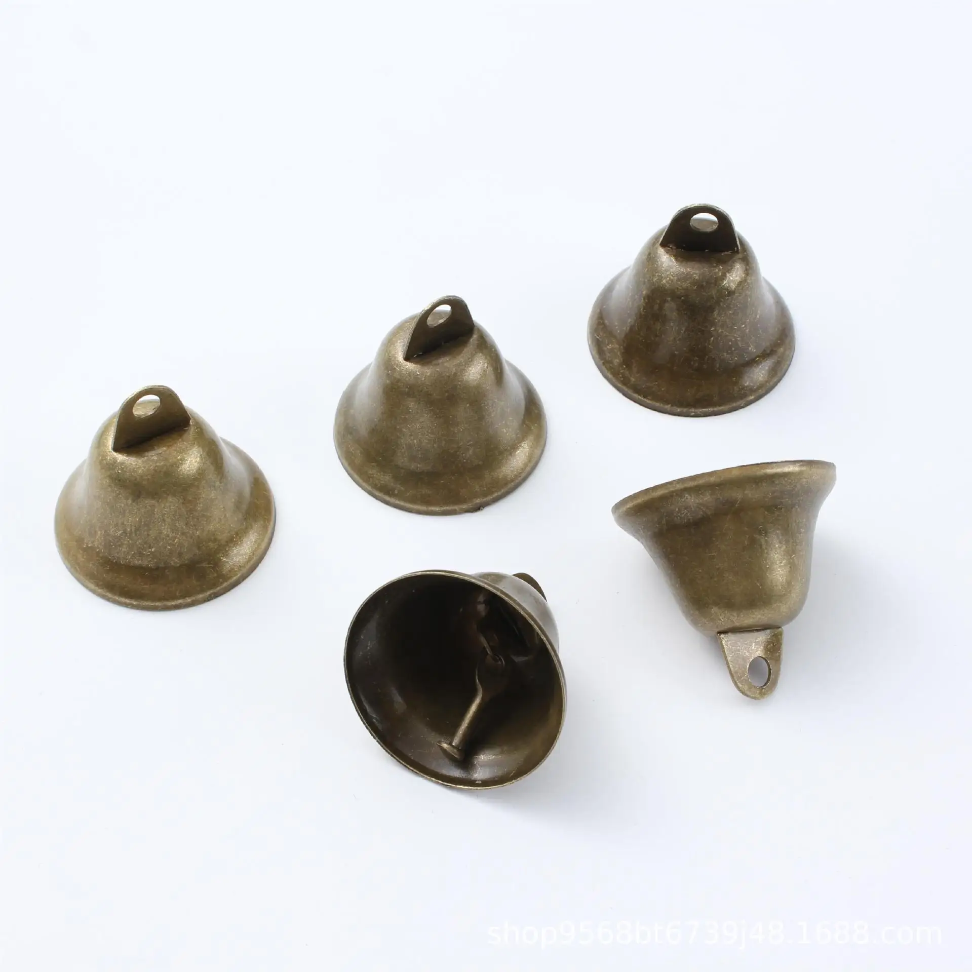 38mm Brass Christmas Decoration Jingle Bells Pet Pendants Hanging Festival Party Wind Chimes Decorations