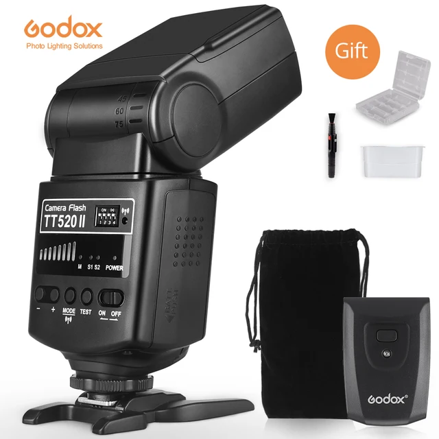 Godox TT520 II Flash TT520II with Build-in 433MHz Wireless Signal ...