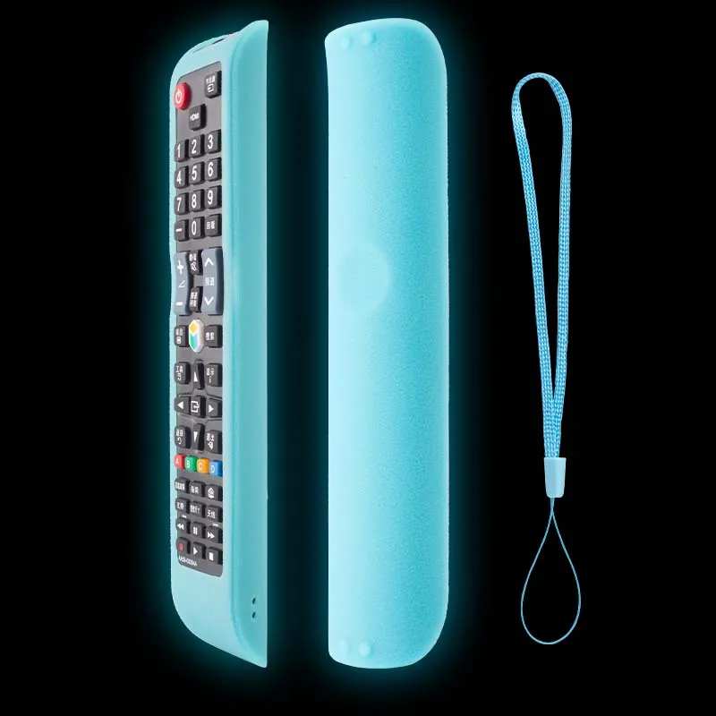 Luminous Green Silicone Protective Cover Samsung TV Remote Control BN59-01198Q Remote Control silicone remote case silicone remote cover silicone remote sleeve remote controller cover silicone case protector