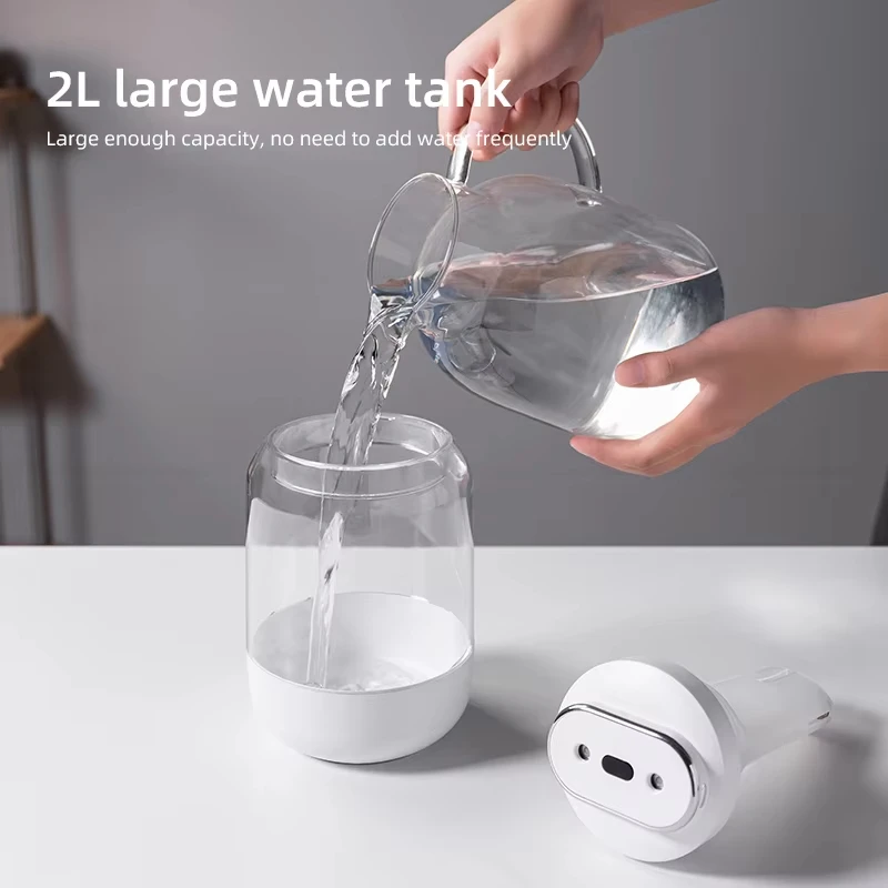 2.5L Large Capacity Ultrasonic Cool Mist Humidifier Dual Spray USB Powered with Night Light 5