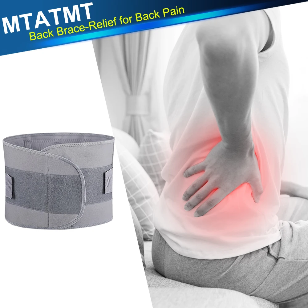 

Back Brace Relief for Back Pain, Herniated Disc, Sciatica, Scoliosis- Lower Back Brace Belt - Sports Lumbar Support Brace