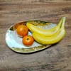 Natural Shell Tray With Golden Metal Edge Mother of Pearl Restaurant Serving Plate Dish Bowl Jewelry Holder Photography Props 4