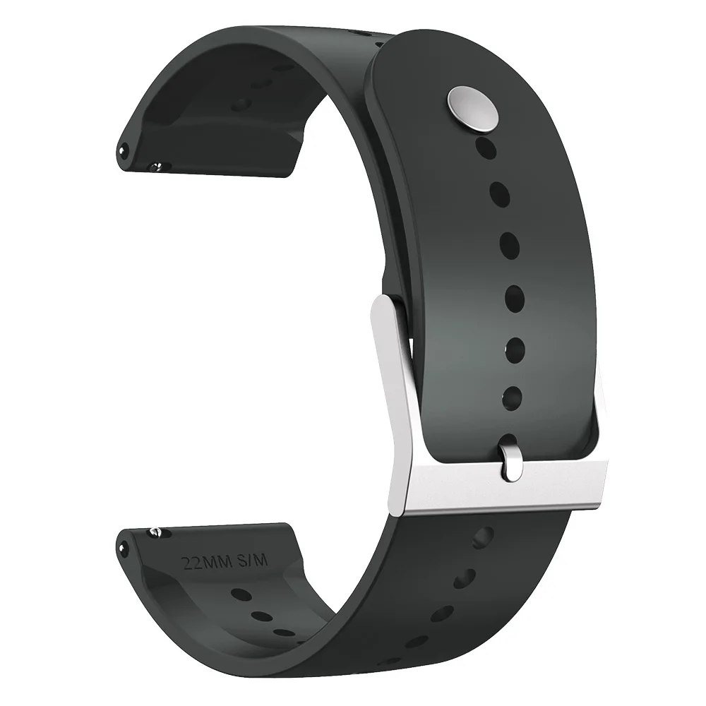 Enhanced Multicolor Translucent Silicone Watchband - 22mm Strap
