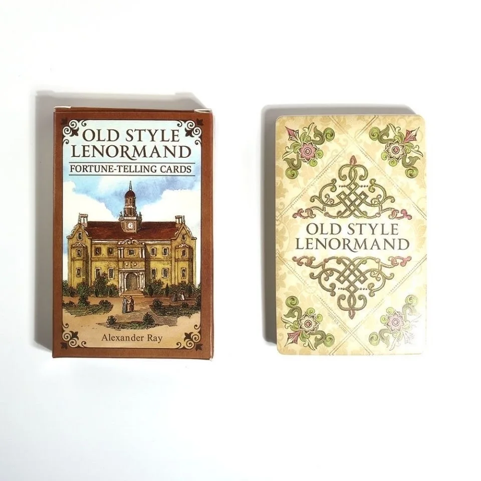올드 스타일 Lenormand 운세 카드 영어 버전 A 38 오라클 데크 운세 운명 Borad 게임 카드 놀이