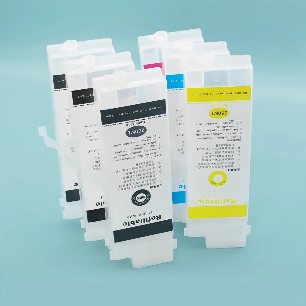 6 Colors 260ml PFI102 PFI-102 PFI 102 Refillable Ink Cartridge For Canon IPF500 IPF510 IPF600 IPF605 IPF610 IPF700 IPF710 - 3