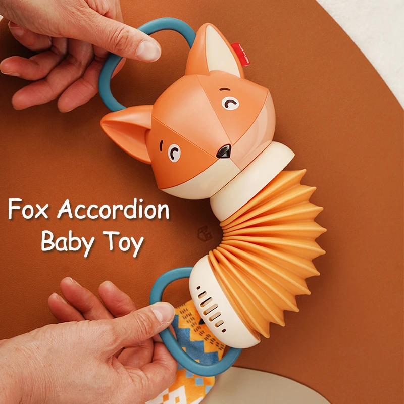 Cartoon Fox Accordion Educational Baby Toys Animal Accordion Bug Toddler Early Education Music Early Education Toy for Kids Gift