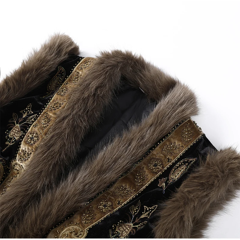 Glänzende Pailletten-Kapuzenjacke für Damen, Trend-Reißverschluss, Parkas, Puffer-Daunen-Baumwollmäntel, Design-Mantel, 2026, weiblich, Vintage, winddicht, Schneekleidung – Detail 1