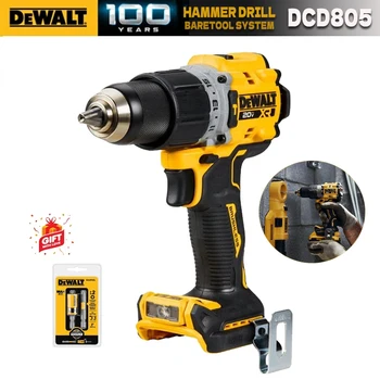 DEWALT 브러시리스 1/2, 무선 해머 드릴, 드라이버 키트, 충전식 전동 공구, 임팩트 드릴, DCD805B, 최대 20V, DCD805