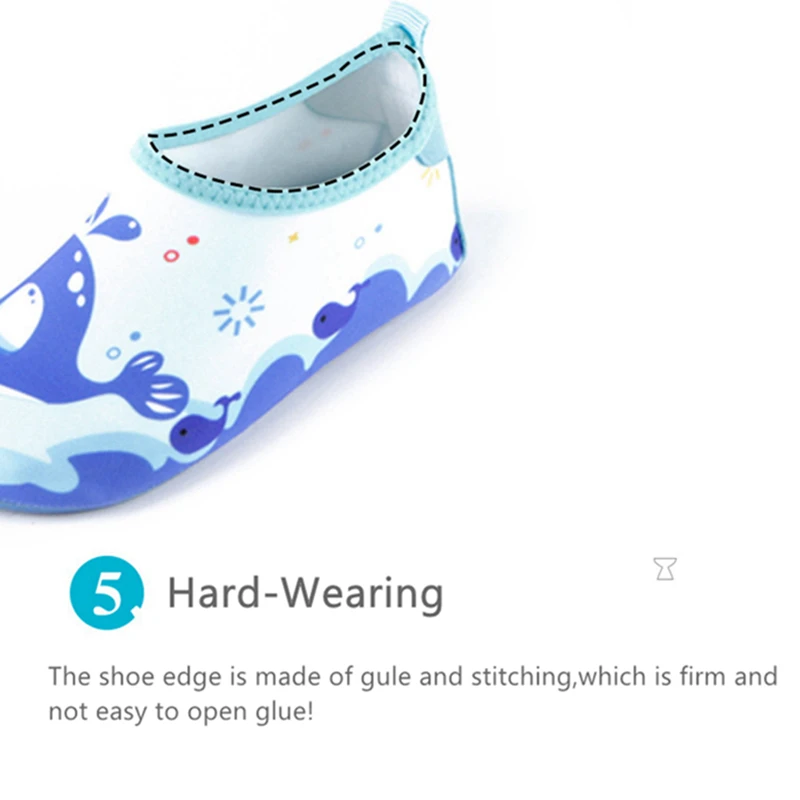 Children's Quick-Dry Non-Slip Aqua Shoes for Beach and Water Activities